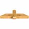Ekena Millwork Eugene Rough Sawn Timber Gable Bracket, Western Red Cedar, 48"W x 16"H x 6"D x 6"F, 8/12 Pitch GBW048X16X0606EUG00RWR - alternate 3